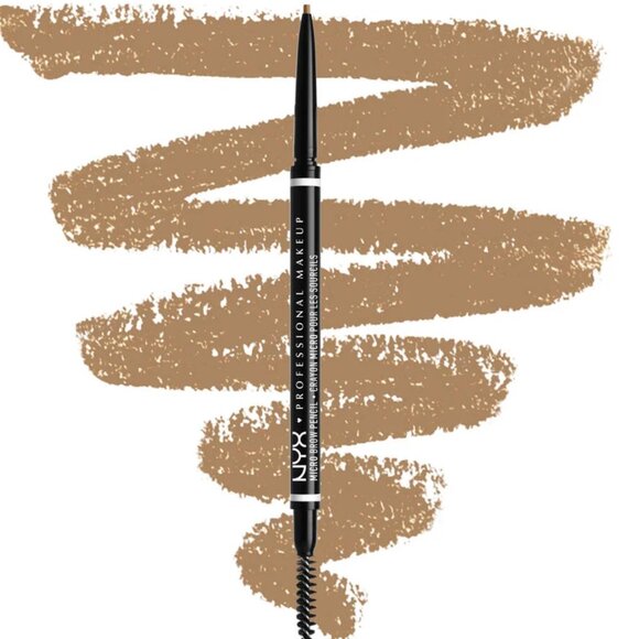 New NYX Micro Brow Pencil Blonde Eyebrow Defining Crayon - Dual Sided - Picture 1 of 8